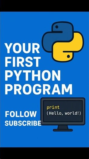 first python program #python #programming #coding #pythonshorts #ninjacoderhub