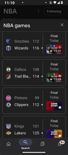 NBA Basketball Scores #nationalbasketballassociation