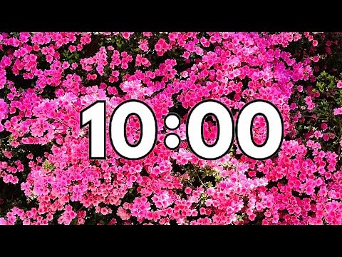 10 Minute Spring Countdown Timer - Calming Music - No ADS During Countdown
