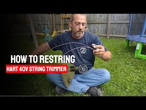 How To Restring Your Hart 40V Trimmer Fast and Easy!