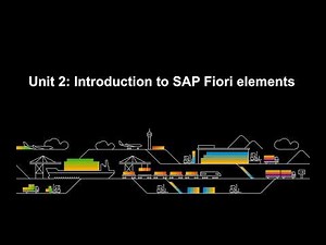 SAP Fiori Introduction 2/2: SAP Fiori Elements