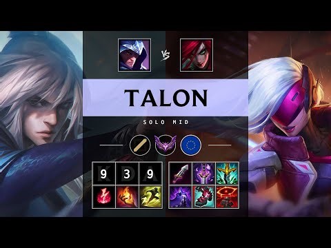 Talon Mid vs Katarina - EUW Master Patch 25.21