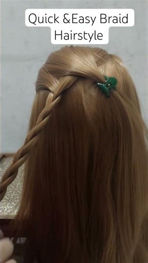 Quick & Easy Braid Hairstyle #shorts #shortsvideo #viralvideo #youtubeshorts #hairstyles #trending