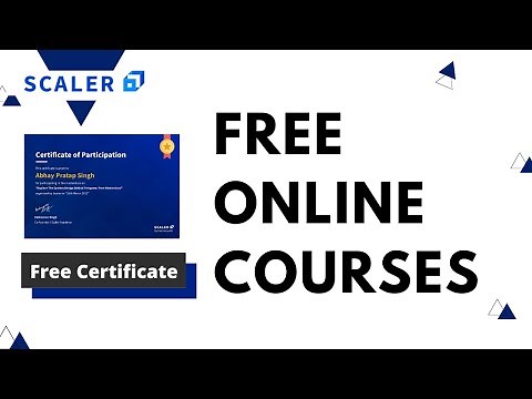 4 Free Online Courses with Certificate by Scaler Academy | Free Masterclass