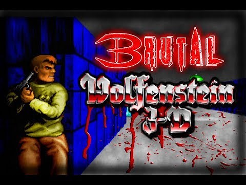 Brutal Wolfenstein 3D v5 0 (PC) - Gameplay with download link