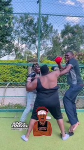 Kabuda runs from Goliath during the king of travel boxing face off. 🔗Link on comments | Chaliwakibera