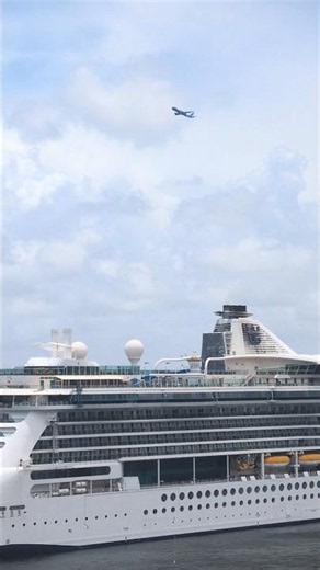 Jet Blue Airline Spectacular cruise ship views, Takeoff from #kfll Port Everglades Views #cruiseship