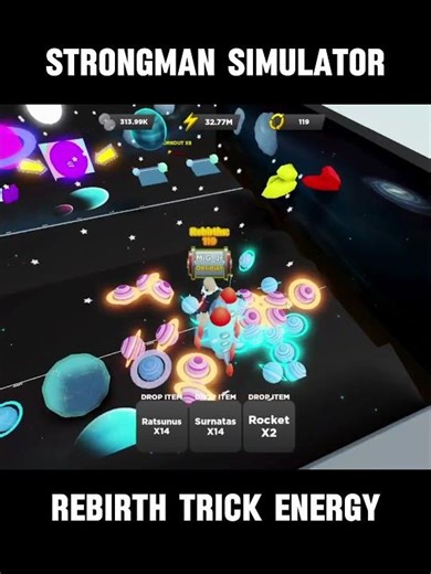 Glitch trick 2024 in Strongman simulator (Rebirth 119) | Let's Play Roblox