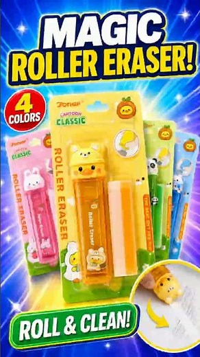 😱 What kind of roller eraser is this? Just roll it and it’s clean! ✨ #shorts