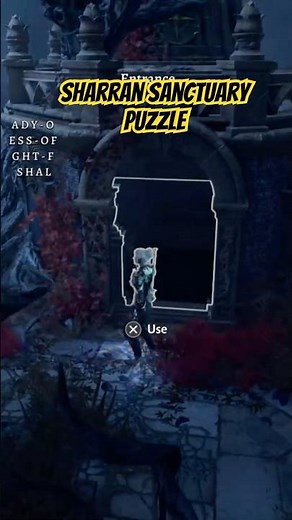 Sharran Sanctuary Plaque Puzzle Solved | BG3