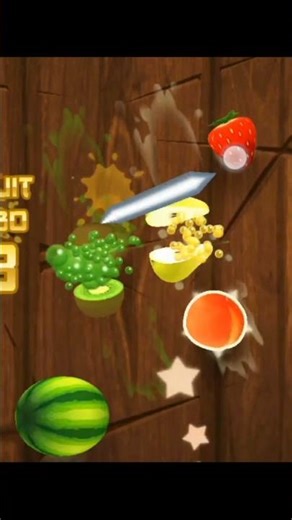 Fruit Ninja Gameplay: Slice Fruit #shorts #gaming #games