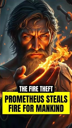 How Prometheus Stole Fire from the Gods #greekmythology #fire #shorts