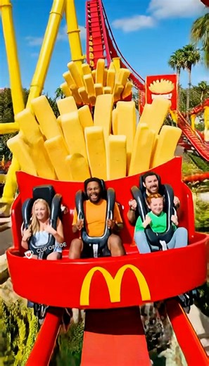 McDonald’s Fun Park Officially Opens with Fry Coaster and Nugget Water Slide! ORLANDO, Fla. — The burgers are still sizzling, but now the thrills are too. McDonald’s officially opened the gates this morning to McDonald’s Fun Park, a full-scale amusement park built entirely around the brand’s most iconic menu items. Thousands of guests poured in at sunrise, many wearing red and yellow in celebration. The standout attraction is Fry Force One, a towering roller coaster where riders strap into overs