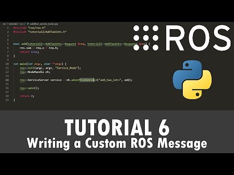 ROS Tutorial 6: Creating a Custom ROS Message (Python)
