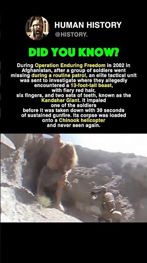 The Kandahar Giant #history #facts