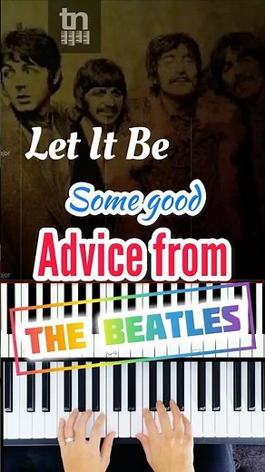 The Beatles Let It Be Super Easy Piano Tutorial #thebeatles