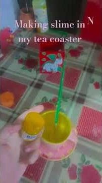 stretchy slime non stick easy to make at home#craft#diy