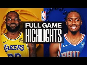LAKERS at 76ERS | FULL GAME HIGHLIGHTS | December 7, 2025
