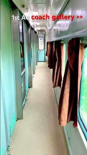 First AC coach gallery in train | Inside first AC coach of train 🚂