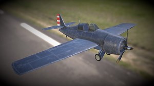 Grumman F4F Wildcat Airplane - Download Free 3D model by Kohl 3D (@rojatsu)