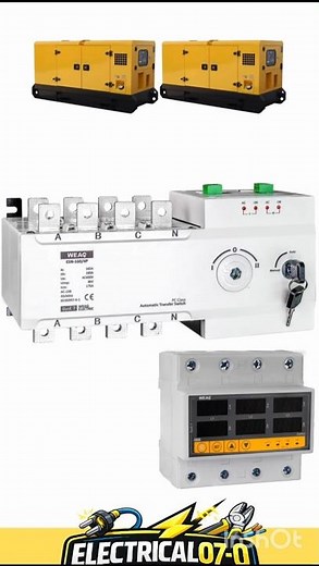 “2 Generator Changeover Wiring 🔥 4 Pole Transfer Switch Complete Setup ⚡”