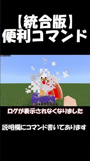 コマンドのログを消す方法！マイクラの便利コマンド【統合版】