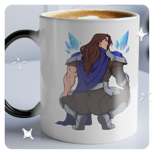 Taric Mug (magic Mug) Cheeky - Heat Sensitive Color Morphing - Black Mug Reveals Design With Hot Drink Cheeky - Etsy