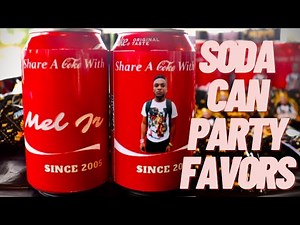 Custom soda can party favors | Designing soda cans | Custom party favors | Soda #soda #pop