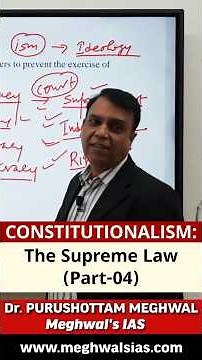 Constitutionalism: The Supreme Law (Part-04) | Dr. Purushottam Meghwal