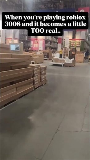When you're playing roblox 3008 and it gets A little TOO real. - First time in a ikeaa -