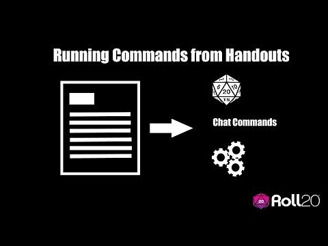 Running Commands from Handouts in Roll20