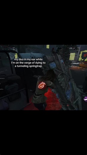 So I did end up dying at end game ngl I hate all spring traps #fypシ #dbdtiktok #looping #tunnelingkiller