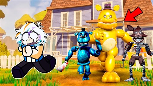 FIVE NIGHTS AT FREDDY'S AHORA ESTA EN HELLO NEIGHBOR (FNAF MOD COMPLETO) #juegos #secreto #trending #GooglePlay #mundo | ChuyMine