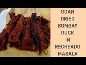 Dried Bombay Duck Bombil In Recheado Masala Recipe | Goan Bombil Recipe