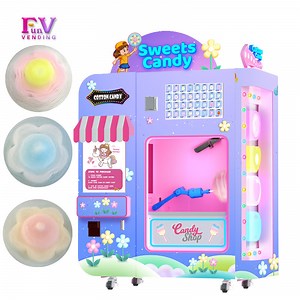 [Hot Item] Automatic Professional Language Customized Sugar Full Floss Making Cotton Candy Machine