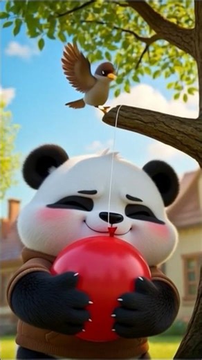 “Panda Almost Loses His Balloon”