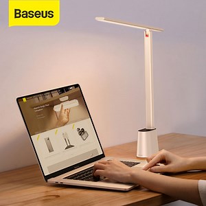 Baseus โคมไฟตั้งโต๊ะ รุ่น Smart Eye Series Charging Folding Reading Desk Lamp  [ปรับอุณหภูมิสี 3 สี] | Lazada.co.th