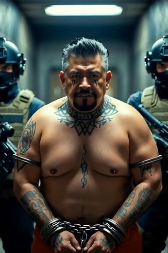 EXTREME: Heavily Tattooed Prisoner Being Transported Under Maximum Security