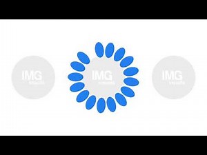 Single blue oval multiplying into circular spinner loading icon animation