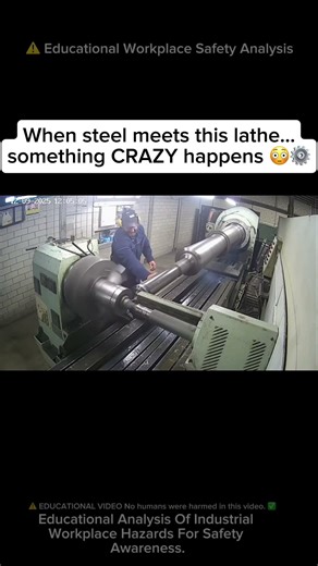 ⚠️ Extreme Lathe Snapback Caught in REAL TIME 😳⚙️