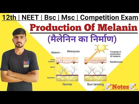 Production/Formation Of Melanin | Melanin Synthesis | Melanogenesis | Biochemistry || By Dadhich Sir