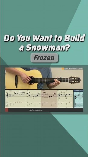 Do You Want to Build a Snowman? / Frozen (Guitar) #guitartab #guitar #fingerstyleguitar