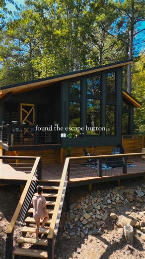 2.8K views · 26 reactions | Looking for a unique getaway in Alabama?  Escape to On the Rocks Cabin at Smith Lake, a modern, secluded retreat designed for couples. Relax with breathtaking waterfront views, soak in the tub  overlooking the lake, or refresh in the outdoor shower . Your tranquil escape awaits! | Sweet Home Alabama | Facebook
