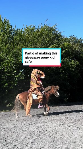 Kids Pony Safe with Dinosaur on Pony