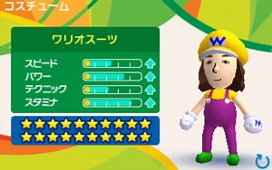 Mario and Sonic at the Rio 2016 Olympic Games 3DS - all Mii costumes