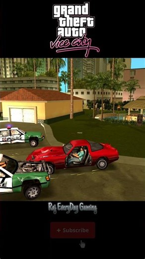 Cop Destroyed My Car In Grand Theft Auto: Vice City Gameplay In 4K Series