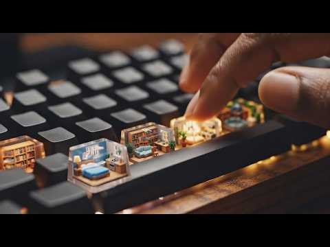 4K KEYBOARD COLLECTION ASMR | SNOW, CRYSTAL & KNIT KEYCAPS