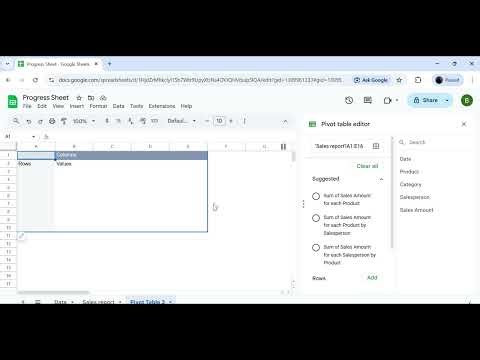 Pivot Table in Google Sheets | Beginner Friendly Explanation