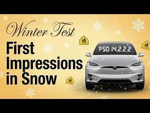FSD 14.2.2.2 First Drive in Snow - Here's What Happened
