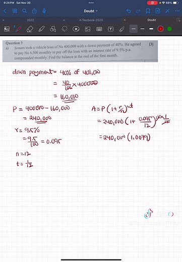 Commercial maths | balance amount #mathematics #boardexam #maths #pastpapers #class10 #Bhutan #fyp #bhutanmaths #class10maths #BCSE
